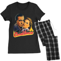 Vintage Retro Casablanca Movie 40s 1942 American Romantic Drama Film M Women's Pajamas Set | Artistshot