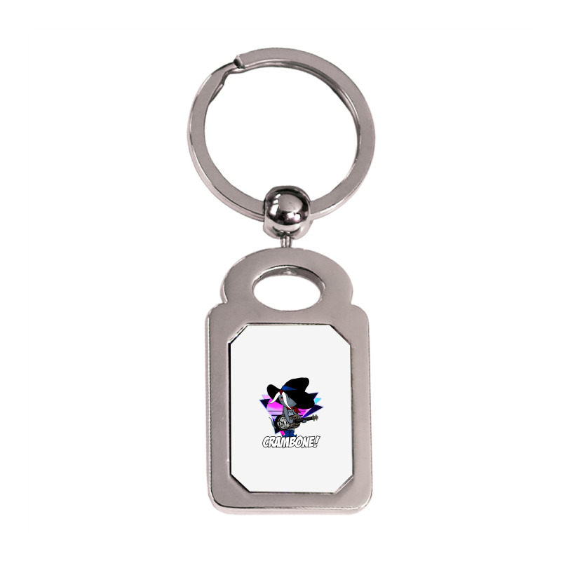 Crambone Silver Rectangle Keychain | Artistshot