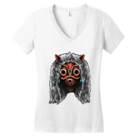 Mononoke Wolf Anime Women's V-neck T-shirt | Artistshot