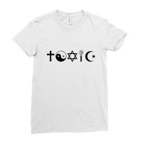 Religion Is Toxic Freethinker Ladies Fitted T-shirt | Artistshot