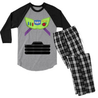 Buzz Lightyear Suit Costume Halloween Men's 3/4 Sleeve Pajama Set | Artistshot