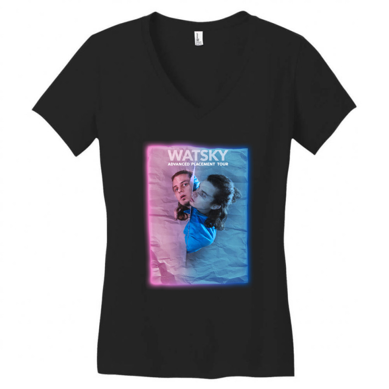 New Watsky   Advanced Placement Tour 2020 Front Women's V-Neck T-Shirt by ipahros | Artistshot