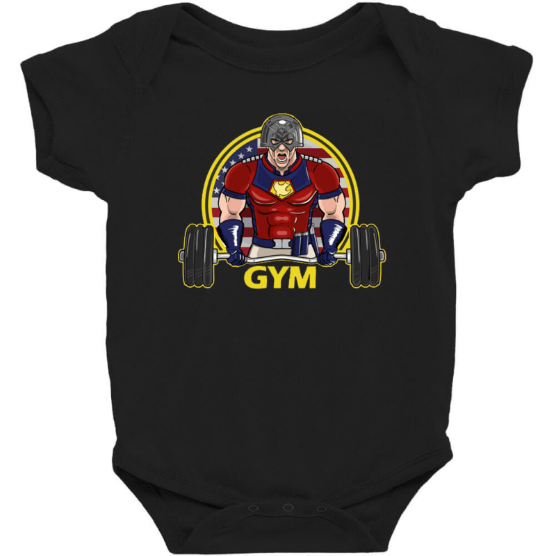 Peacemaker Gym Baby Bodysuit | Artistshot