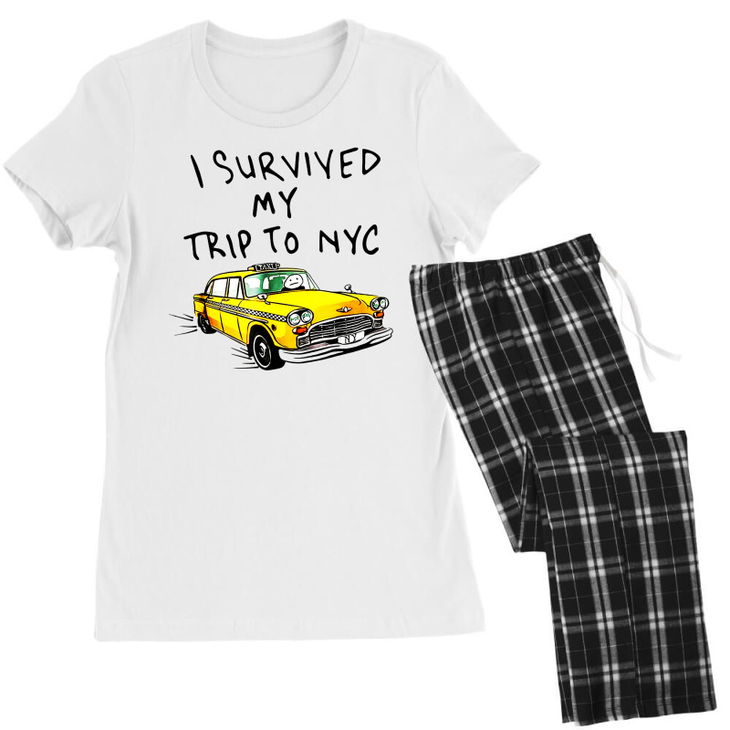 I Survived My Trip To Nyc Women's Pajamas Set by cm-arts | Artistshot