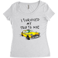 I Survived My Trip To Nyc Women's Triblend Scoop T-shirt | Artistshot