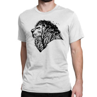 Lion Tree Nature Forest Classic T-shirt | Artistshot