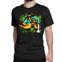 Sloth Weed Stoner Classic T-shirt | Artistshot