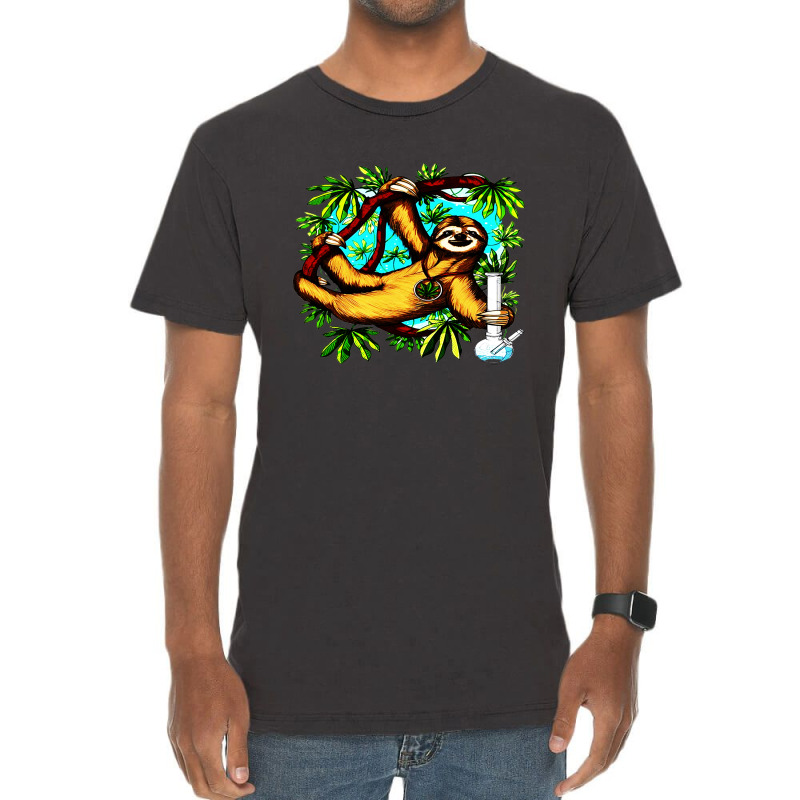 Sloth Weed Stoner Vintage T-shirt | Artistshot