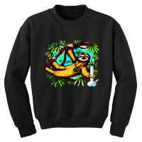 Sloth Weed Stoner Youth Sweatshirt | Artistshot