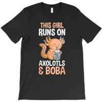 Axolotl Bubble Tea T-shirt | Artistshot