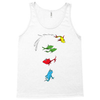 Dr. Seuss One Fish Two Fish Red Fish Blue Fish Tank Top | Artistshot