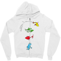 Dr. Seuss One Fish Two Fish Red Fish Blue Fish Zipper Hoodie | Artistshot