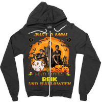 Just A Man Who Loves Reik And Halloween Zipper Hoodie | Artistshot