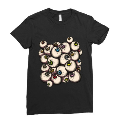 Eye Ladies Fitted T-shirt Designed By Wizarts