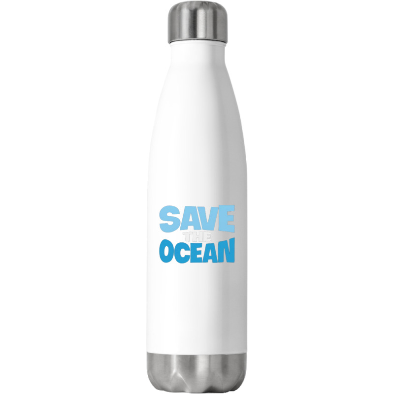 Save The Ocean Stainless Steel Water Bottle | Artistshot