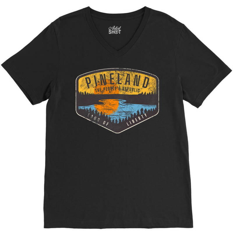 American Marauder Pineland Camping Premium T Shirt V-neck Tee | Artistshot