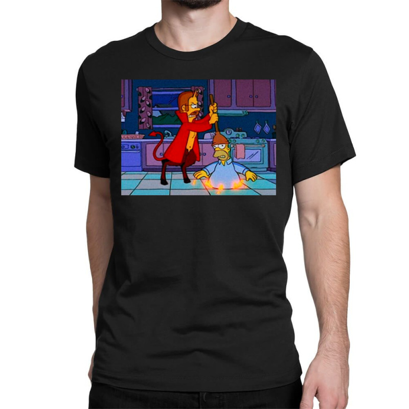 Devil Flanders The Simpsons Classic T-shirt by Lumintu Art | Artistshot