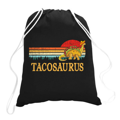 Tacosaurus Drawstring Bags Designed By Badaudesign