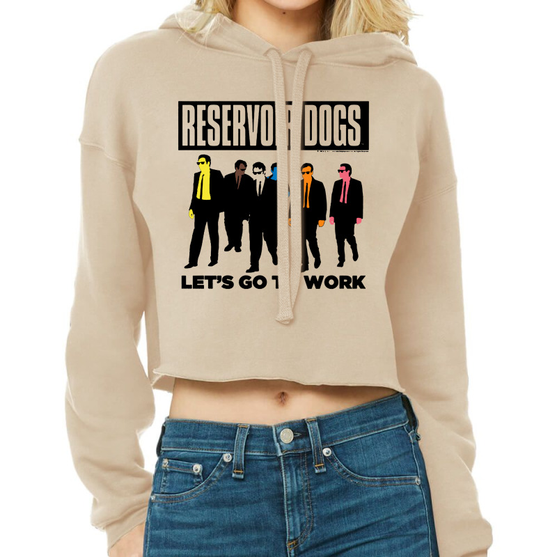 Lets Go To Work Reservoir Dogs Cropped Hoodie by LemonTees | Artistshot