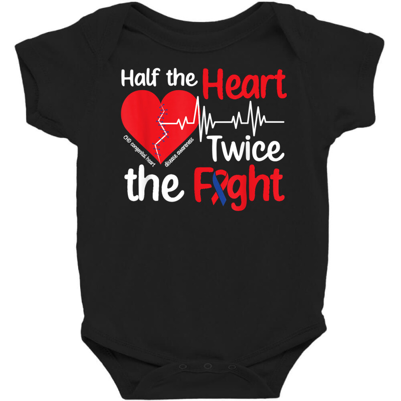 Strong Chd Warrior Congenital Heart Disease T Shirt Baby Bodysuit | Artistshot