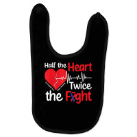 Strong Chd Warrior Congenital Heart Disease T Shirt Baby Bibs | Artistshot