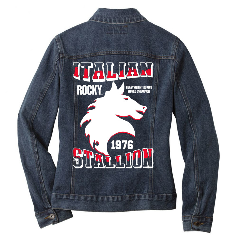 Italian Stallion World Champion Ladies Denim Jacket by LemonTees | Artistshot