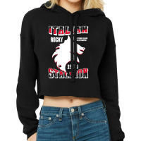 Italian Stallion World Champion Cropped Hoodie | Artistshot