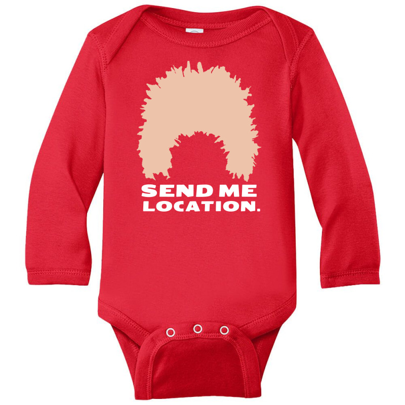 Send Me Location Khabib Long Sleeve Baby Bodysuit by cm-arts | Artistshot