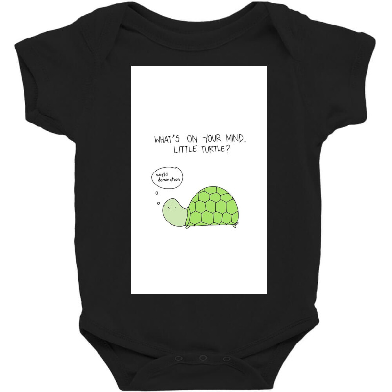 Turtle World Domination Baby Bodysuit by Silvisgvc | Artistshot