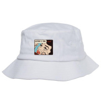 Existence Is Pain   Nihilist Statement Tee Bucket Hat | Artistshot