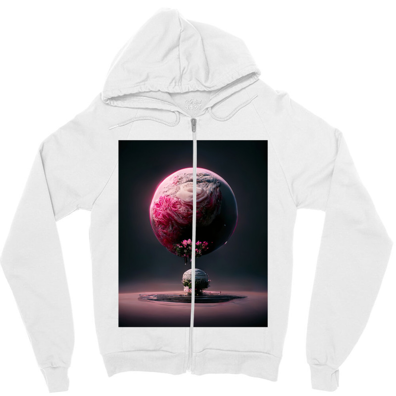 Astrology Mandala Geometric Zipper Hoodie | Artistshot