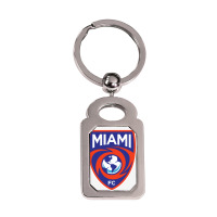 Miami Fc Silver Rectangle Keychain | Artistshot