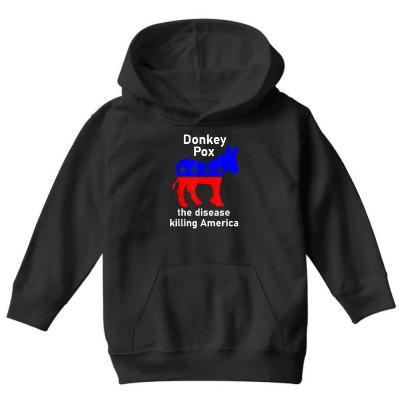 Donkey Pox Donkey Political Funny Satire Youth Hoodie | Artistshot