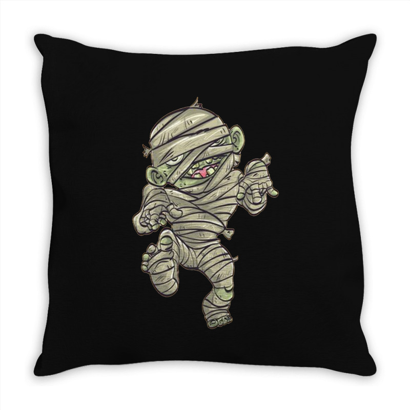 So Spooky Mummy Design Throw Pillow | Artistshot