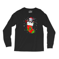 Alaskan Malamute Dog In Christmas Socks Xmas Long Sleeve Shirts | Artistshot