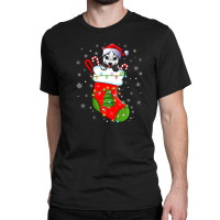 Alaskan Malamute Dog In Christmas Socks Xmas Classic T-shirt | Artistshot