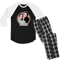 Simon & Garfunkel Original Retro Fan Art Design Men's 3/4 Sleeve Pajama Set | Artistshot