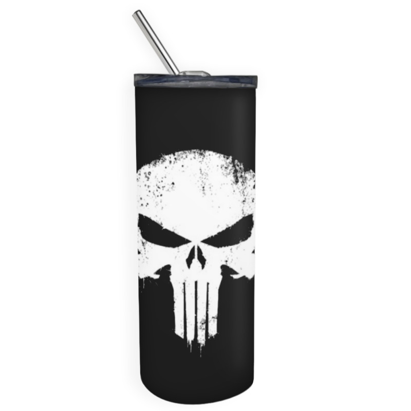 The Scary Ghost Cartoon Skinny Tumbler | Artistshot