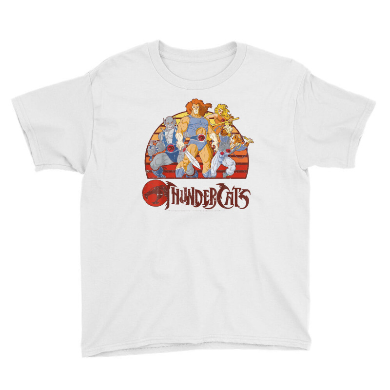 Thundercats Group Retro Sunset Youth Tee by zoevanessa | Artistshot