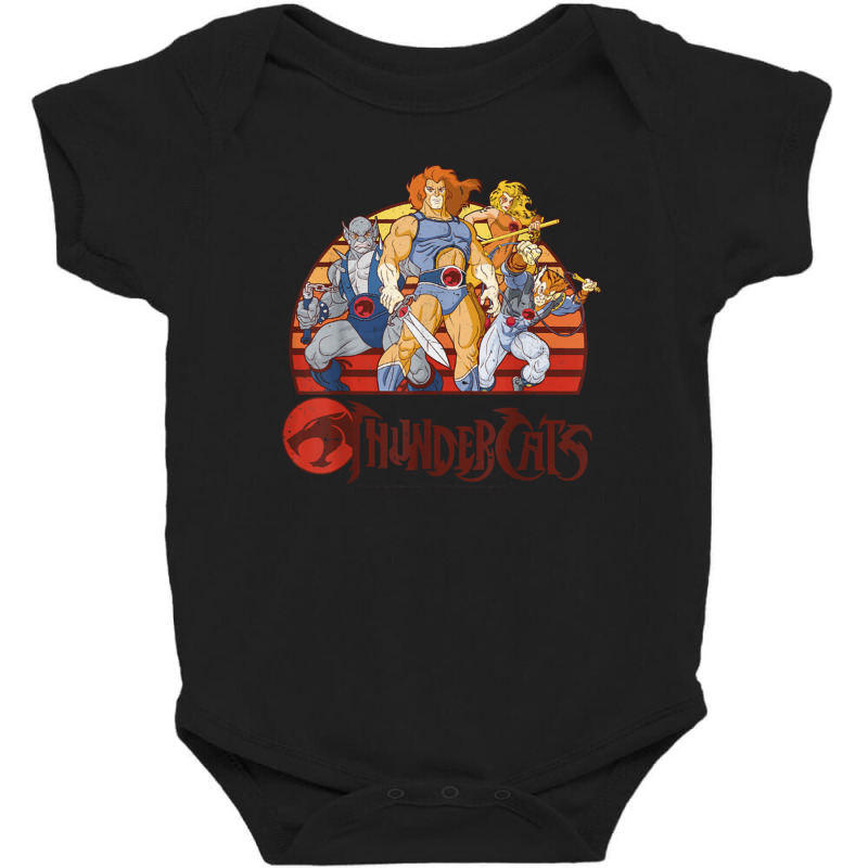 Thundercats Group Retro Sunset Baby Bodysuit by zoevanessa | Artistshot