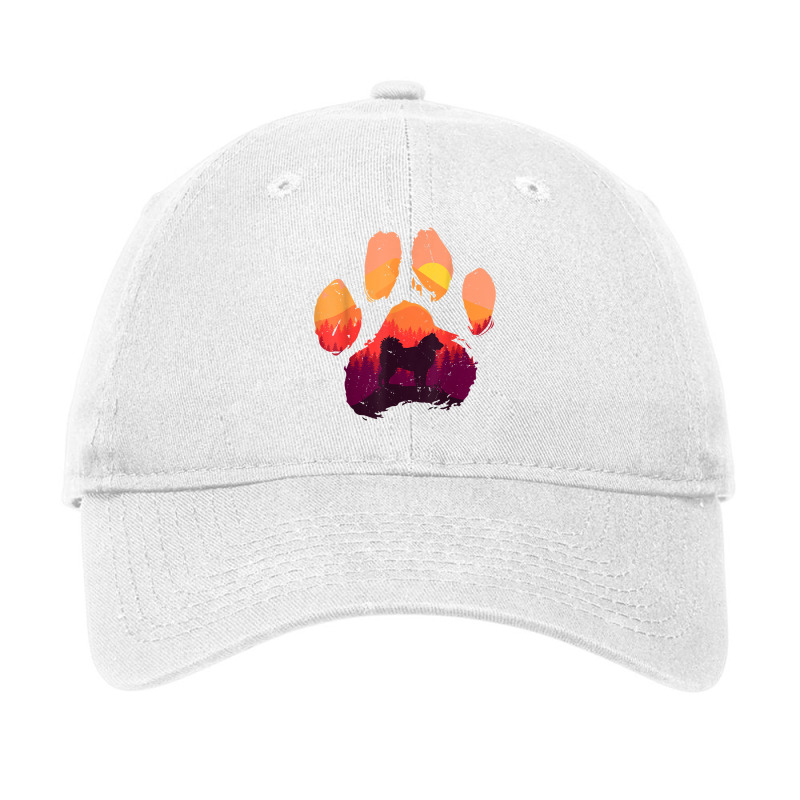 Paw Alaskan Malamute Dog Mom Dad Mountains Sunset Dog Mom Da T Shirt Adjustable Cap | Artistshot