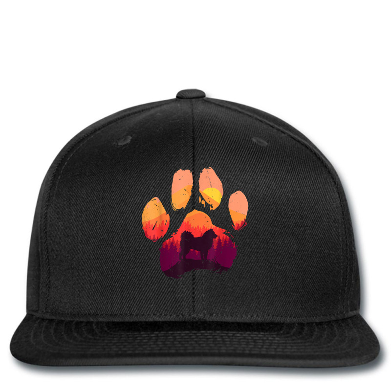 Paw Alaskan Malamute Dog Mom Dad Mountains Sunset Dog Mom Da T Shirt Printed Hat | Artistshot