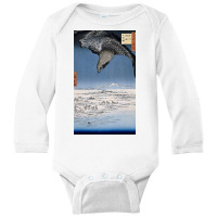 Utagawa Hiroshige Japanese Woodblock Eagle Print Long Sleeve Baby Bodysuit | Artistshot