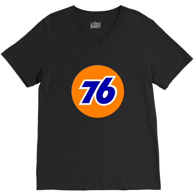 Union 76 Gasoline V-neck Tee | Artistshot