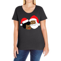 Black Santa And M.r.s. C.la.u.s Ethnic Christmas Ladies Curvy T-shirt | Artistshot