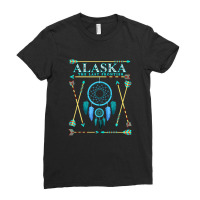 Dreamcatcher Alaska Native American Alaska State Pride Ladies Fitted T-shirt | Artistshot