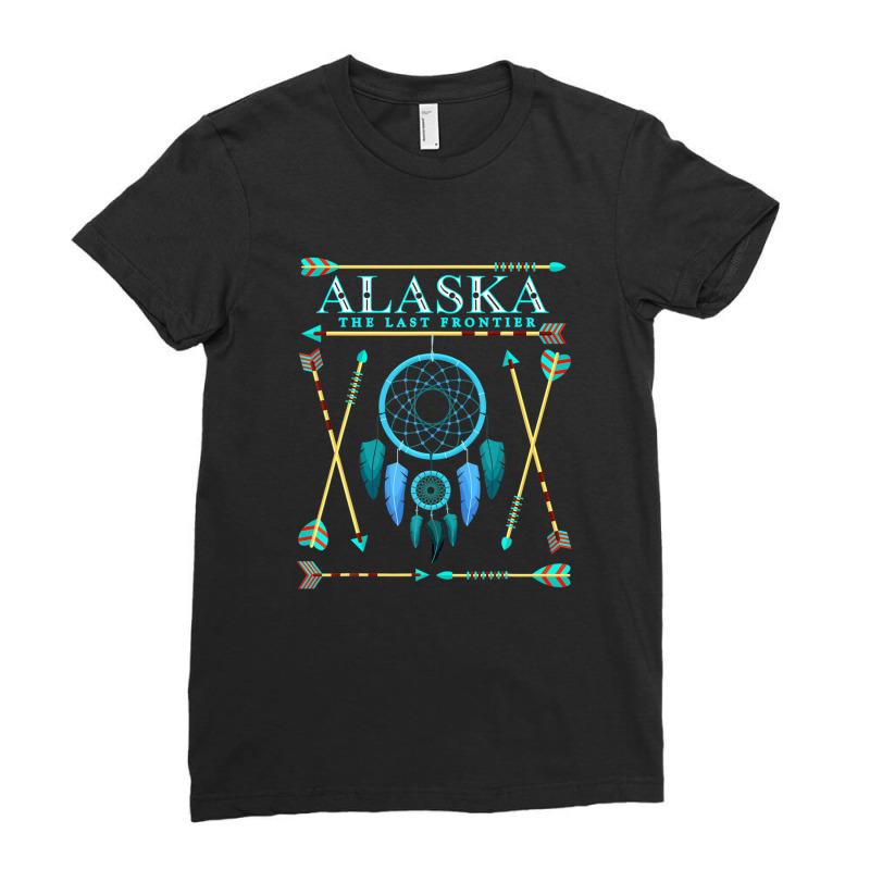 Dreamcatcher Alaska Native American Alaska State Pride Ladies Fitted T-Shirt by katharinemcmichael90 | Artistshot