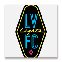 Las Vegas Lights Fc Metal Print Square | Artistshot