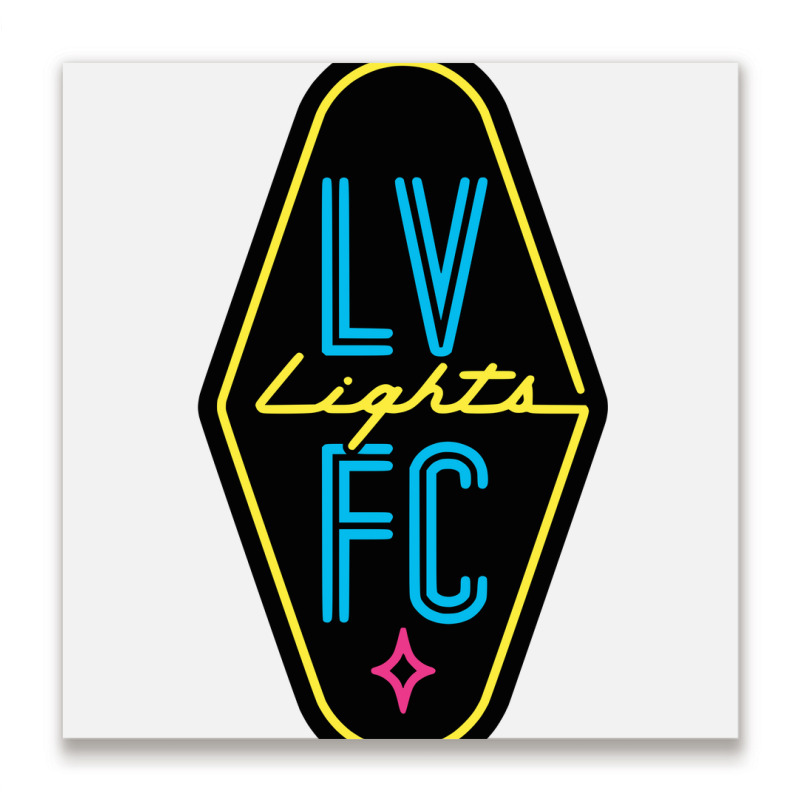 Las Vegas Lights Fc Metal Print Square | Artistshot