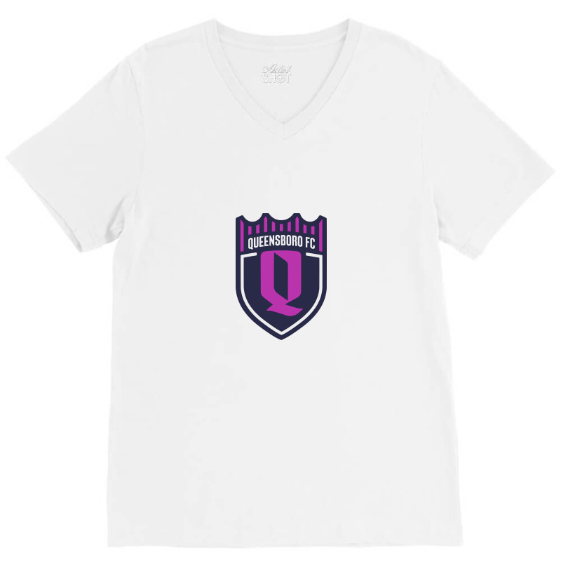 Q U E E N S Boro Fc V-neck Tee | Artistshot